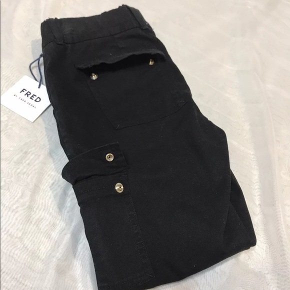 NWT FRED by FRED SEGAL Black Cropped Pants Size 26 - Picture 5 of 8